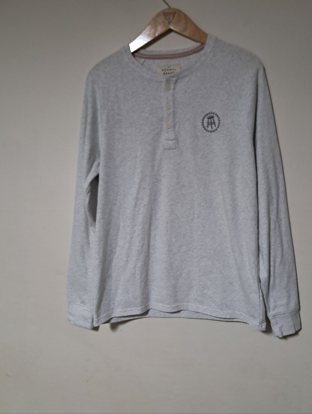 The Normal Brand X Barstool Sports Collaborative Thermal Henley Shirt Sz. M